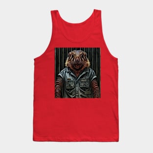 watercolor prison guard groundhog Tank Top